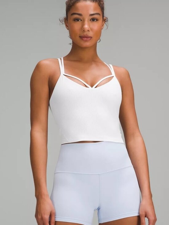 lululemon athletica Tops - Lululemon Align Strappy Ribbed Tank - White - Size 4